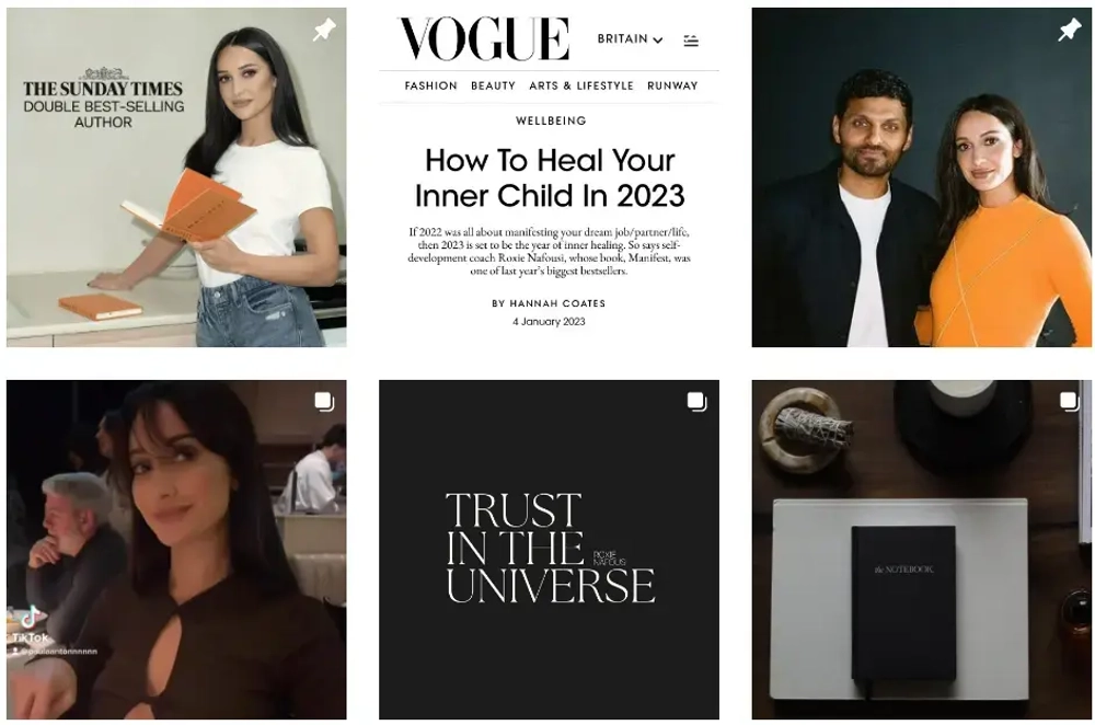 Roxie Nafousi Top Mental Health Influencers in the UK