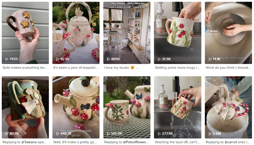 Millie Best Pottery Influencers in the UK