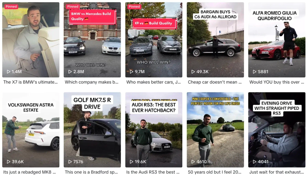 Ledorscars Top TikTok Car Influencers