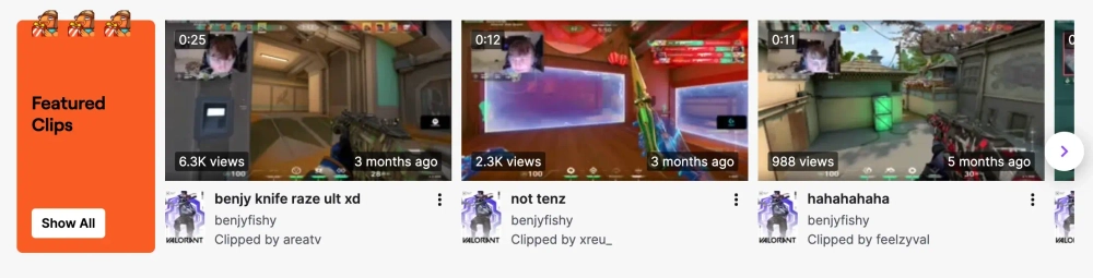 Benjy Top Twitch Gaming Influencers