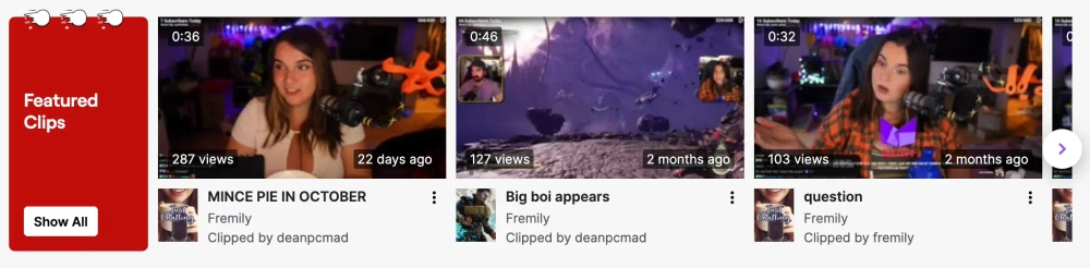 Fremily Top Twitch Gaming Influencers