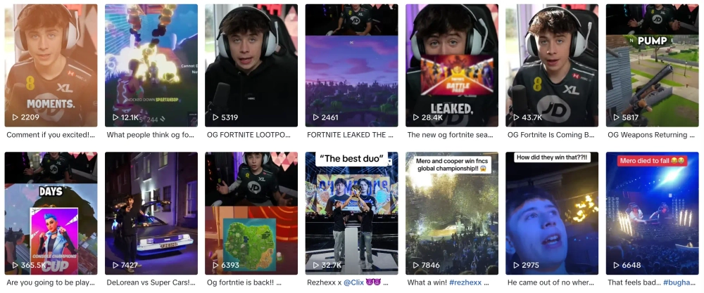 XL Rezhexx Top TikTok Gaming Influencers