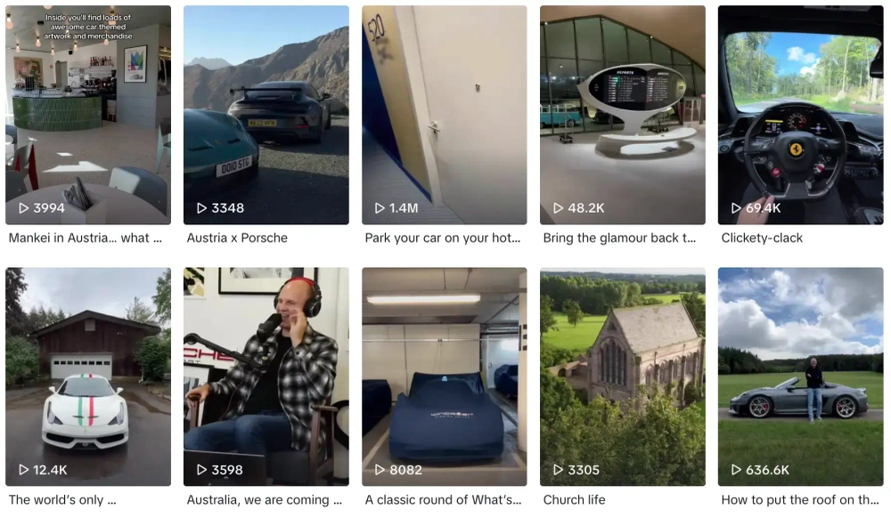 Sam Top TikTok Car Influencers