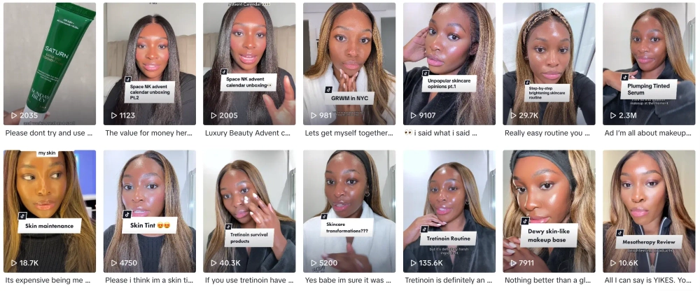 Evie Top TikTok Skincare Influencers