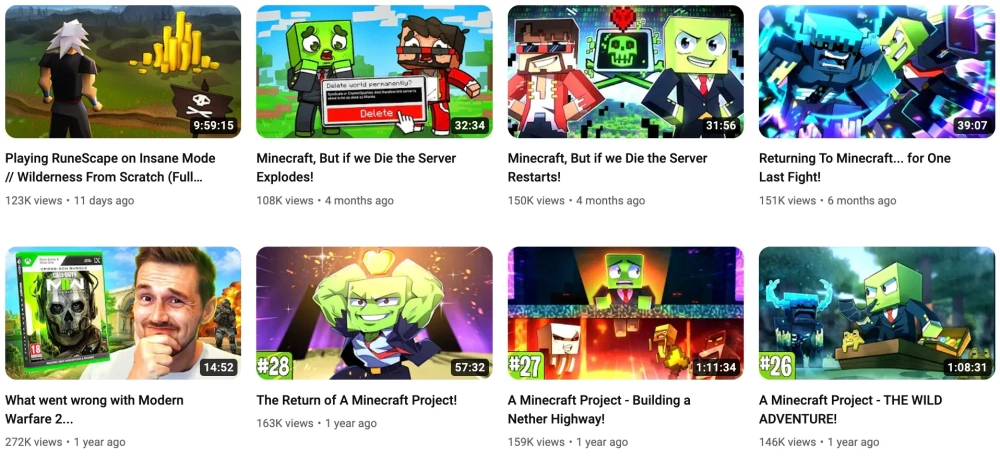 Tom Top YouTube Gaming Influencers