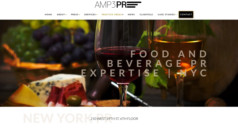 AMP3PR Top 13 Food & Beverage Marketing Agencies in the U.S.