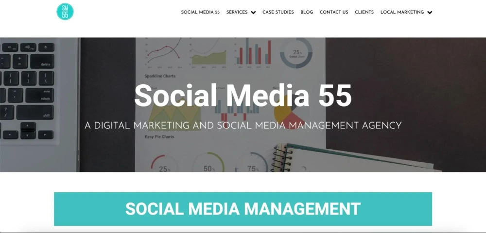 Social Media 55 - Social Media Management Agency California