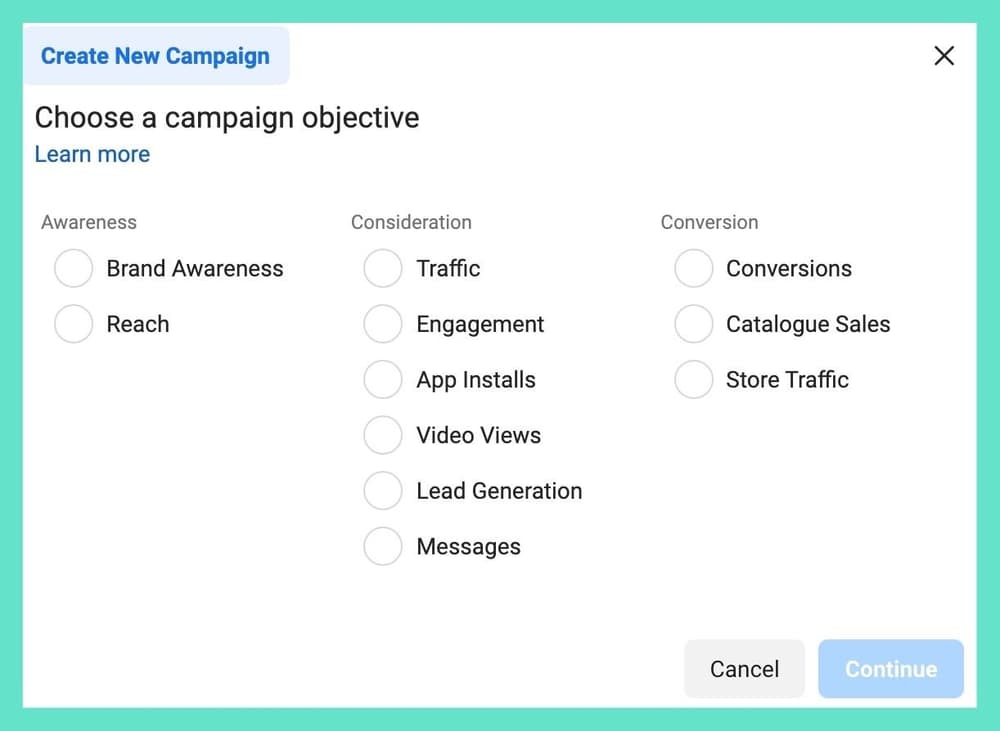 Facebook Ad Campaign Objective Optimisation