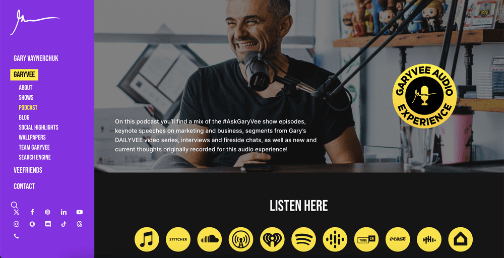 The GaryVee Audio Experience Best 13 Social Media Podcasts