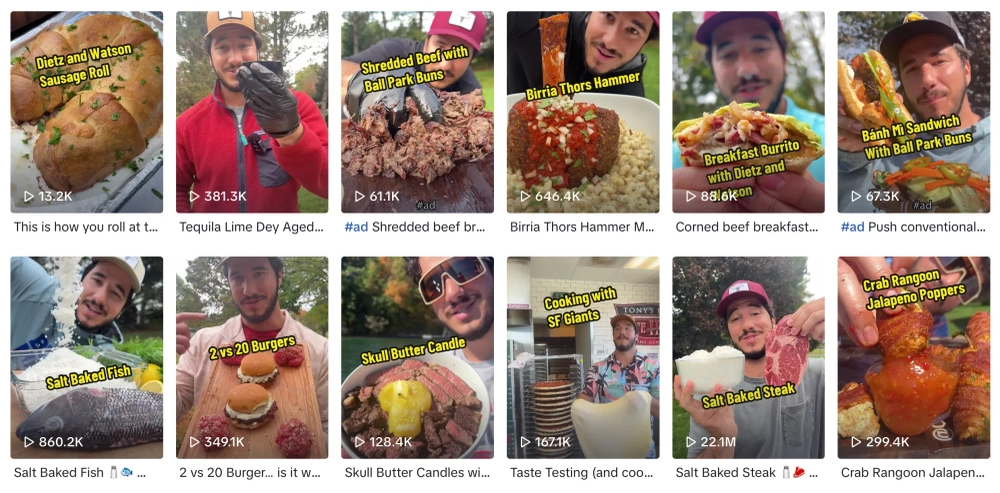 Jack Mancuso Top TikTok Food Influencers U.S.