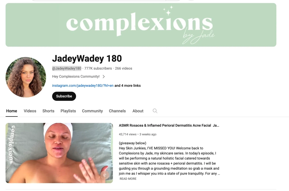 Jadey Wadey Top YouTube Beauty Influencers in the U.S.