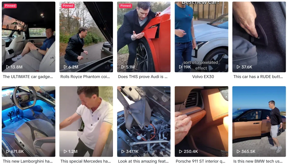 Mat Watson Top TikTok Car Influencers
