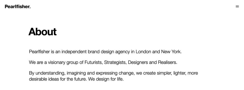 creative writing companies uk Pearlfisher London Creative Agency
