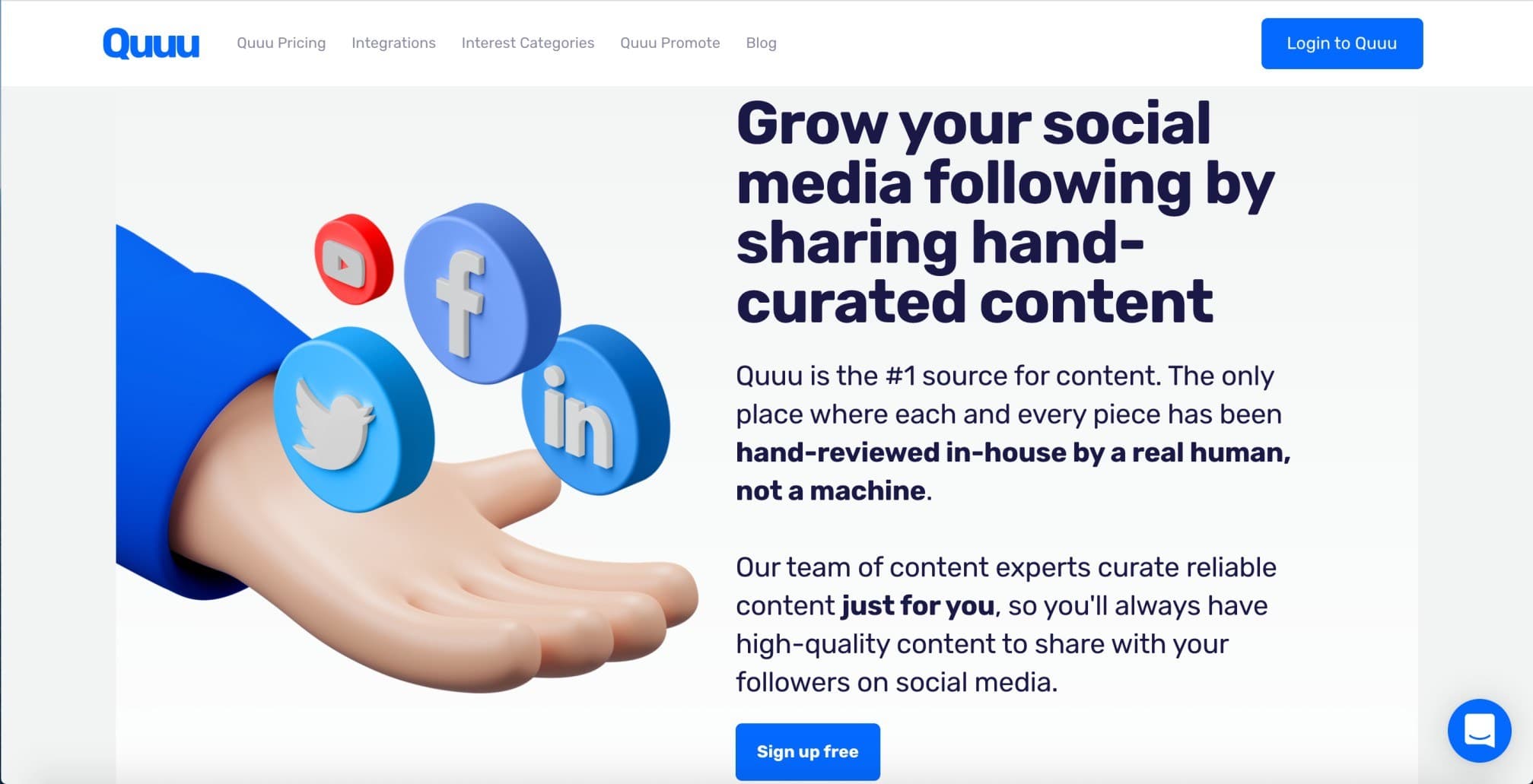 Quuu - Hand Curated Social Media Content