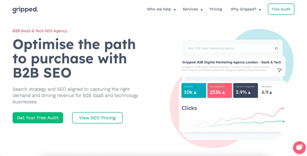 Gripped Top B2B SEO Agencies