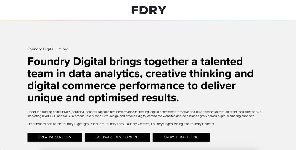 Foundry Top eCommerce Website Design & Development Agencies