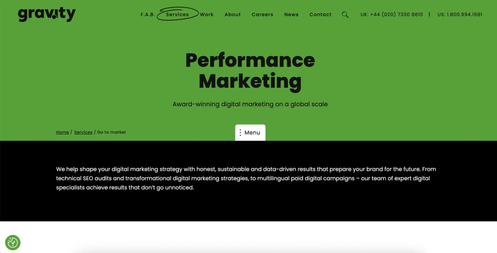 Gravity Global Top Performance Marketing Agencies for B2B Brands