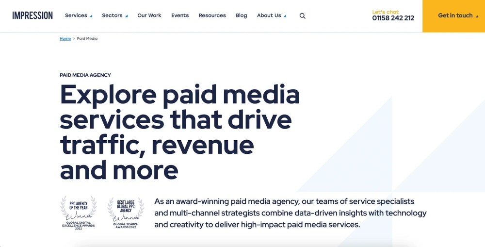 Impression Top Paid Media Agencies