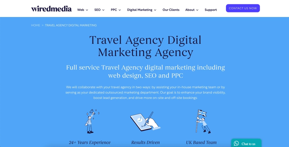 Wired Media Top Website Development Agencies for Travel & Tourism in the UK