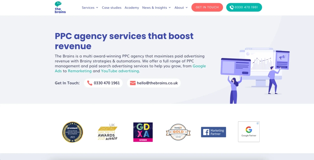 The Brains Top Google Ads Agencies for SaaS & Tech Brands