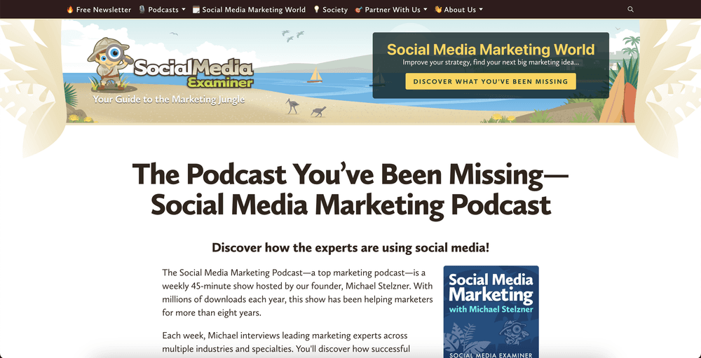 Social Media Examiner Social Media Marketing Podcast Best 13 Social Media Podcasts