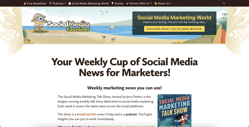 Social Media Marketing Talk Show Social Media Examiner Best 13 Social Media Podcasts
