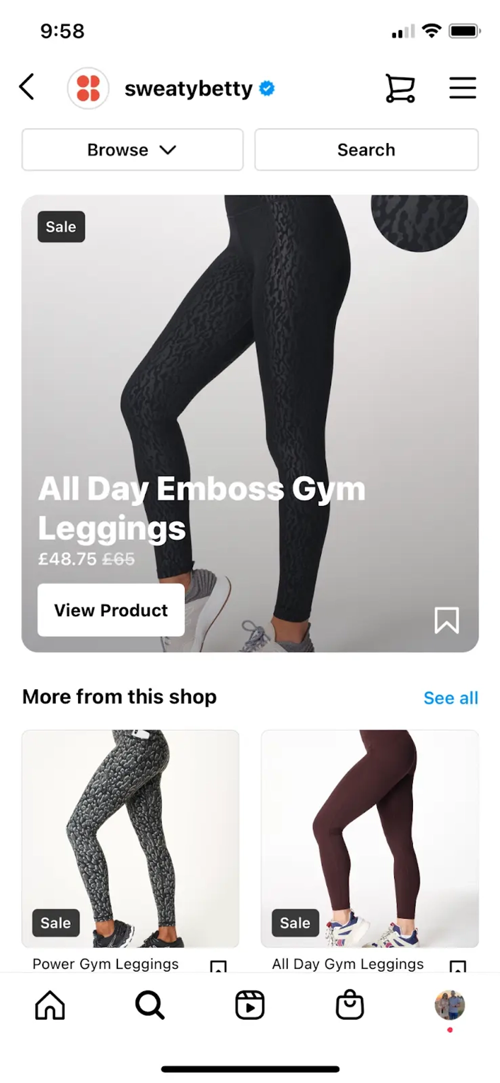 Sweaty Better Instagram Shop