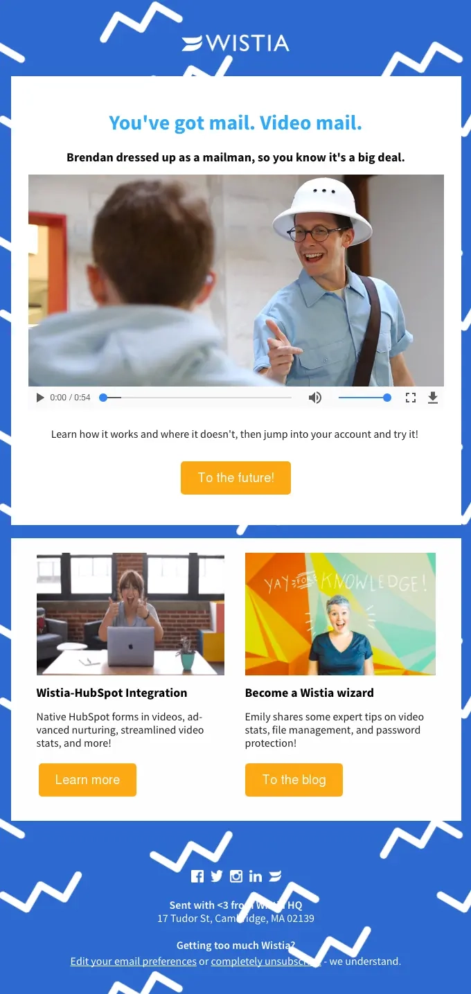 Video email marketing examples