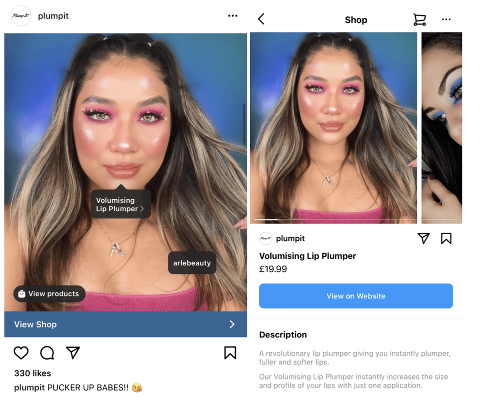 Beauty Instagram Post Idea