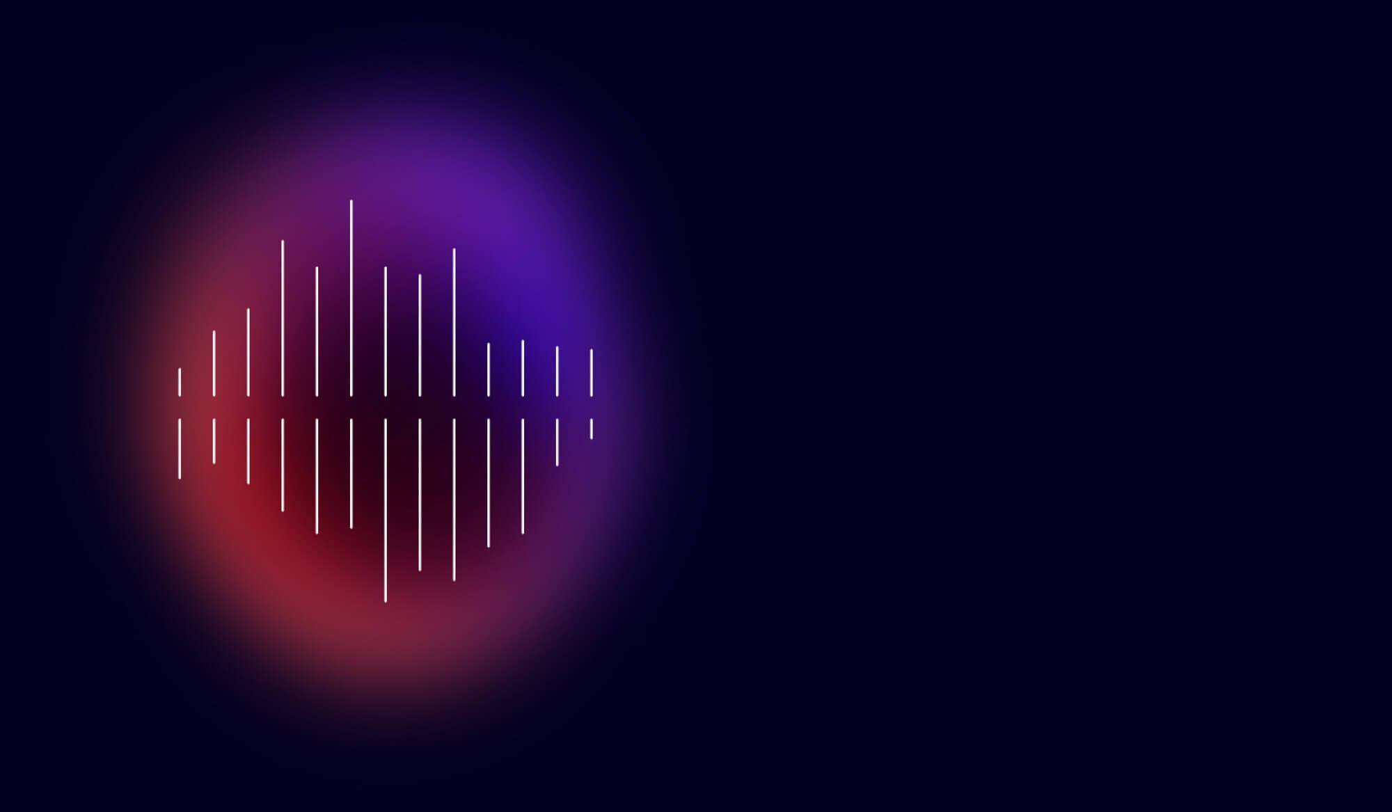 Illustrative graphic of sound waves.
