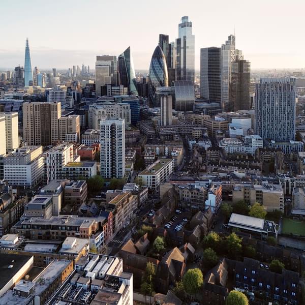 Cityscape view of London skyline