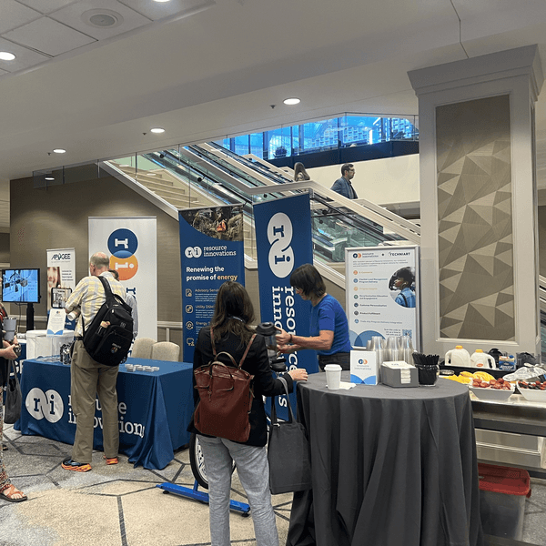 Resource Innovations both at a clean energy solutions conference