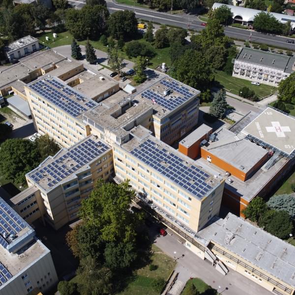 A solar panel powered hospital.