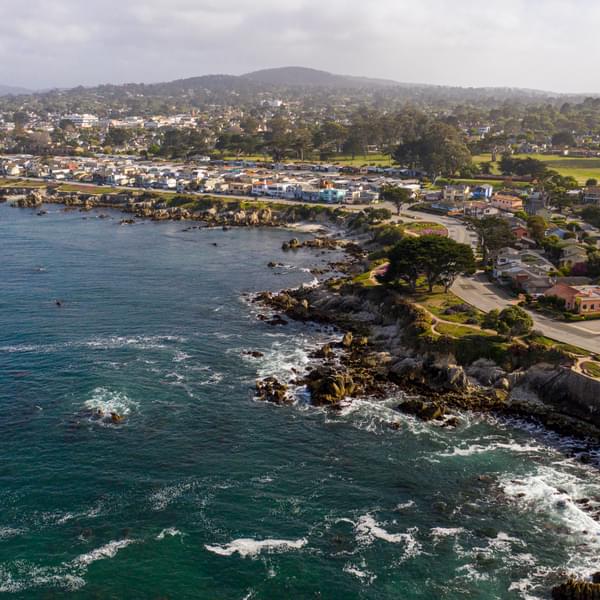 California Coast in Pacific Grove, Monterey County.