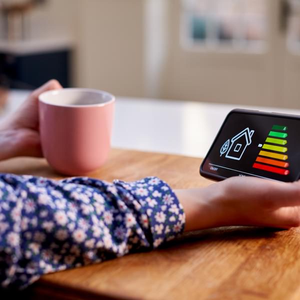 Using a cell phone to learn about home energy usage via online webinars