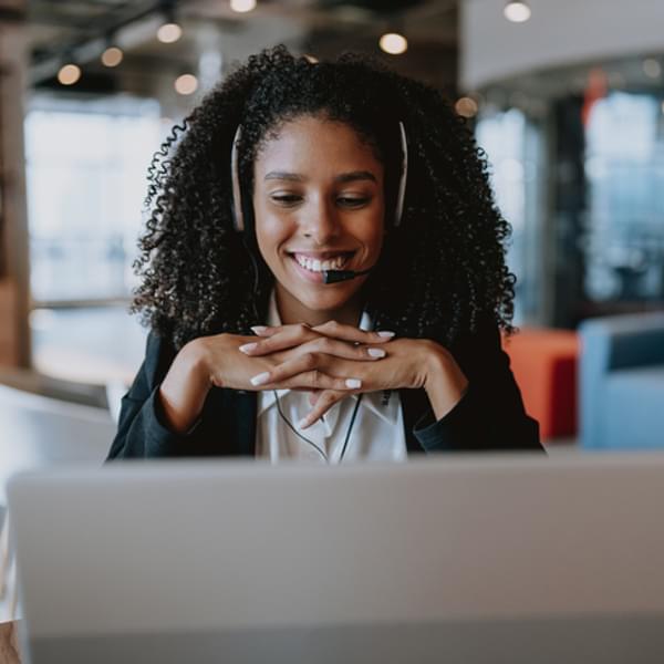 Portrait of a woman online service