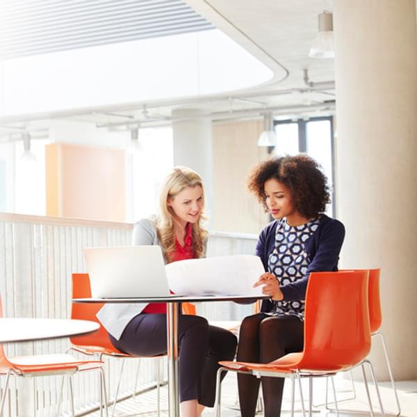 HR director onboarding a new employee to a company