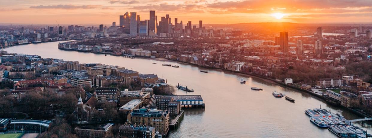 London city at sunrise