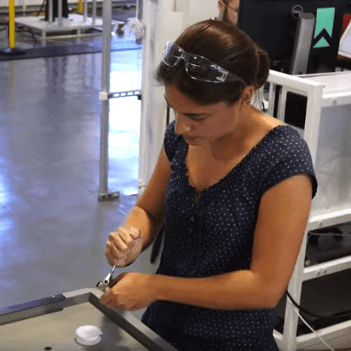 Jorgette with wrench