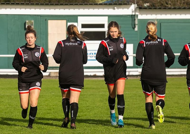 Hydrock sponsors Portishead Ladies Football Club - jerseys 1