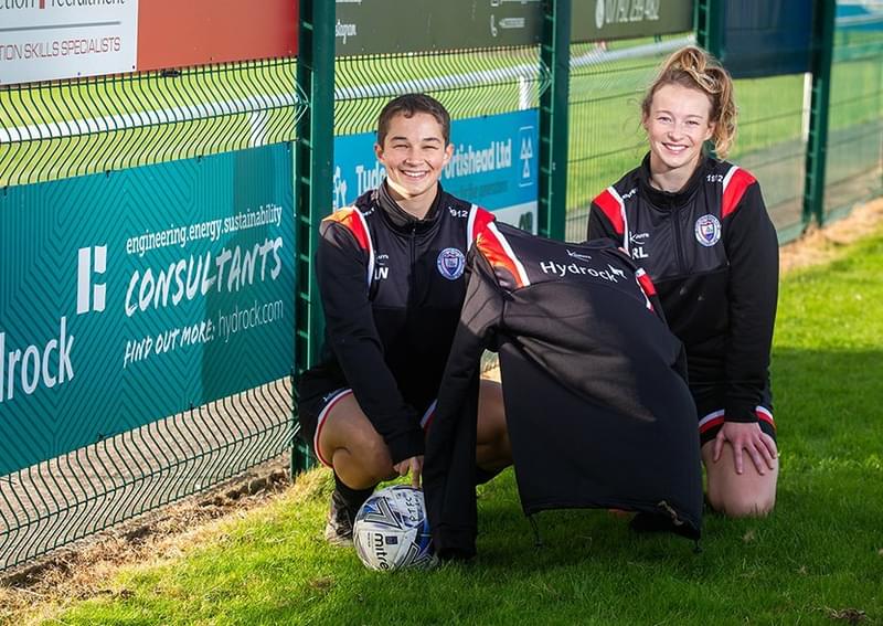Hydrock sponsors Portishead Ladies Football Club - jerseys 2