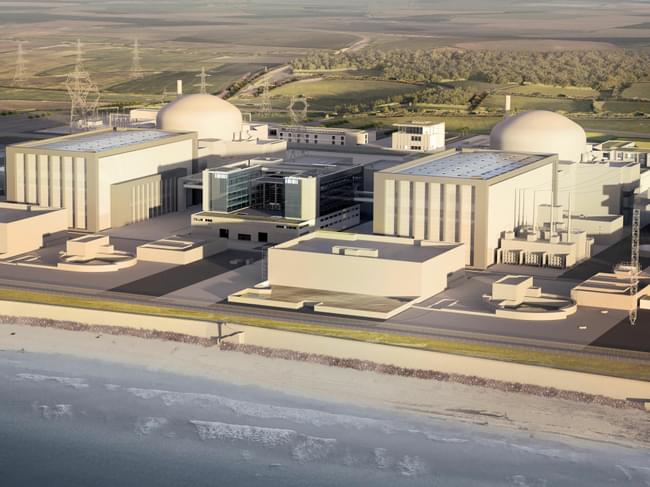 Hinkley Point C from coast 43