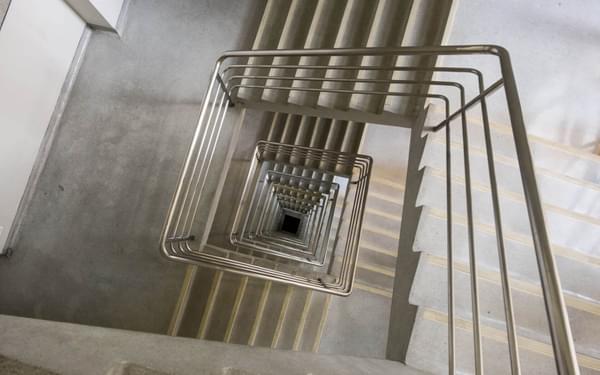 Square spiral staircase small