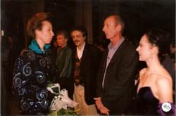 Princess Anne greeting people