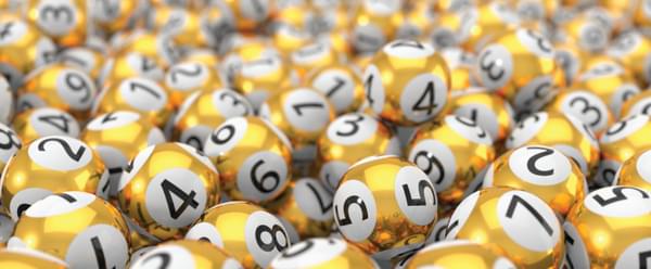 An image of numbered bingo balls