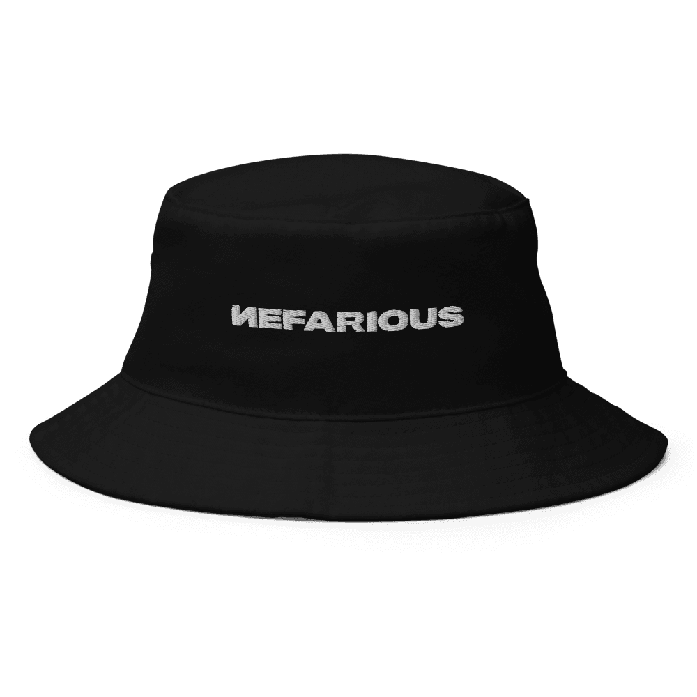 Bucket hat i big accessories bx003 black front 6149c5b901d41