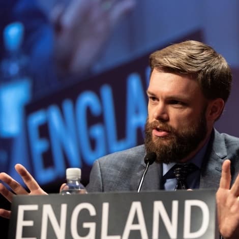 Speaker at conference