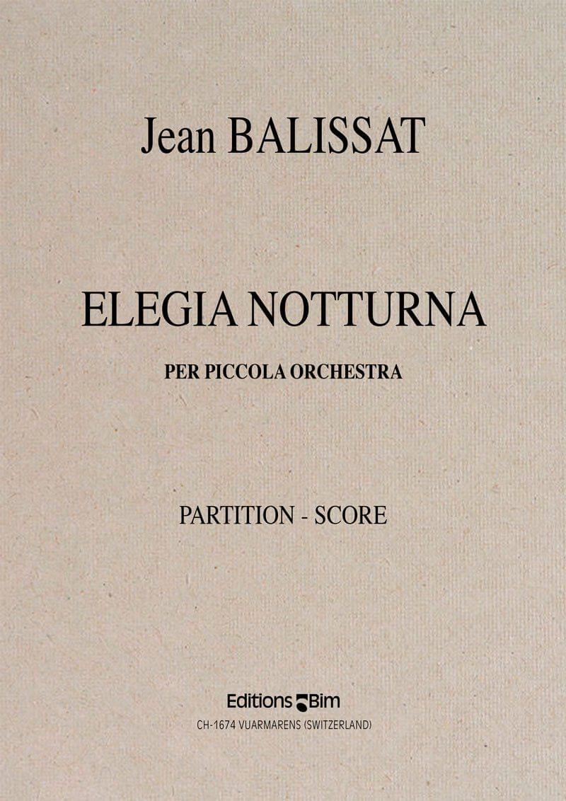 Balissat Jean Elegia Notturna Orchestra Orch30
