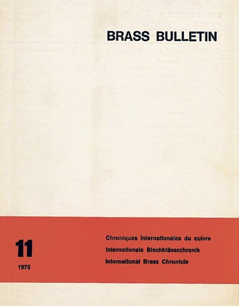 Brass Bulletin No 11 1975