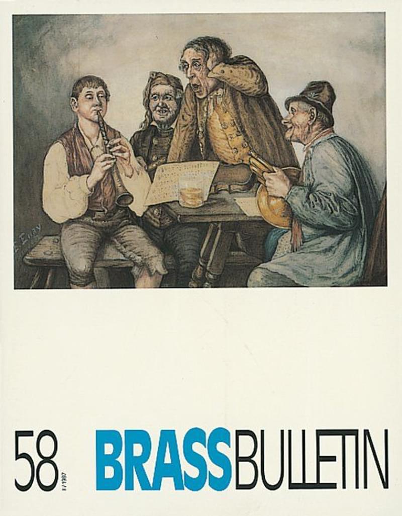 Brass Bulletin No 58 1987
